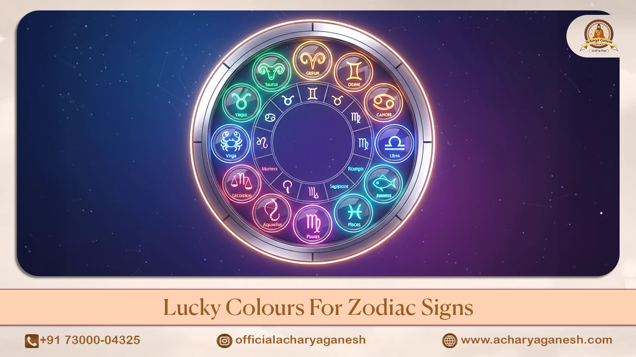 Lucky colours for zodiac signs